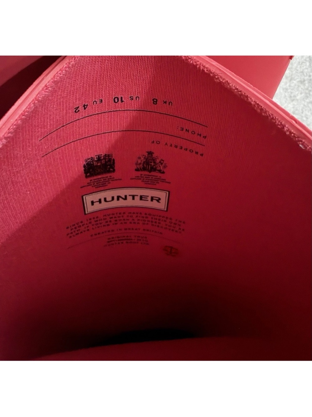 Hunter Pink Rain Boots - Picture 12 of 13